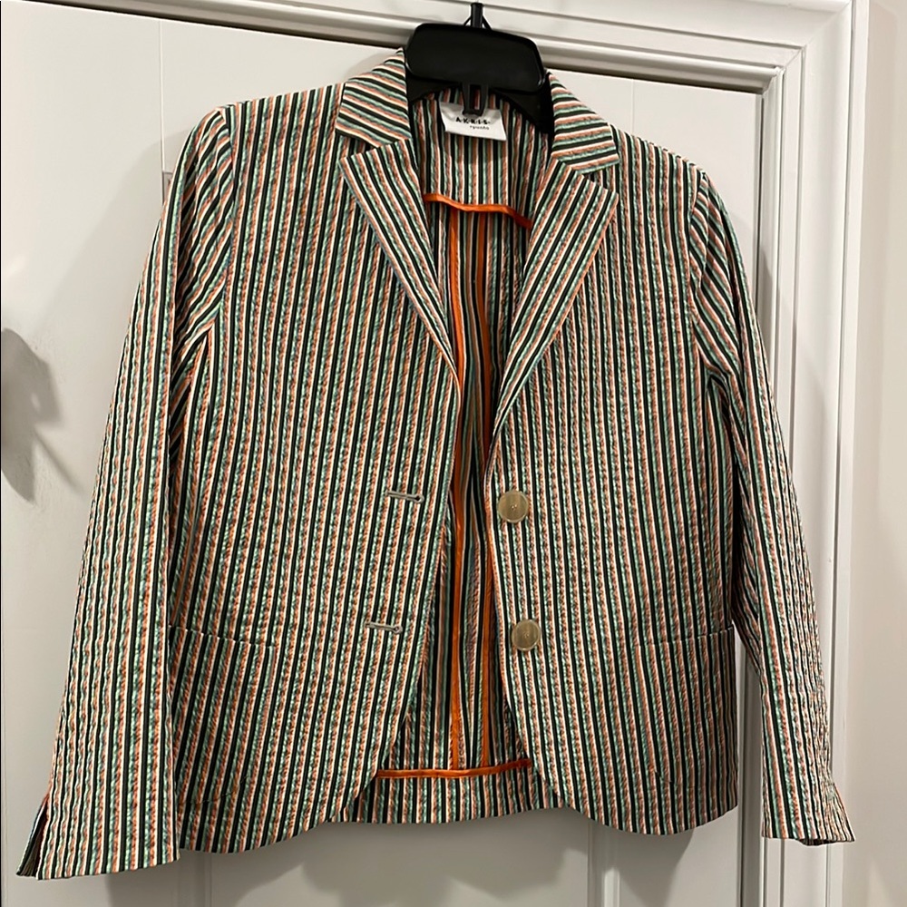 Akris Punto Seersucker Blazer